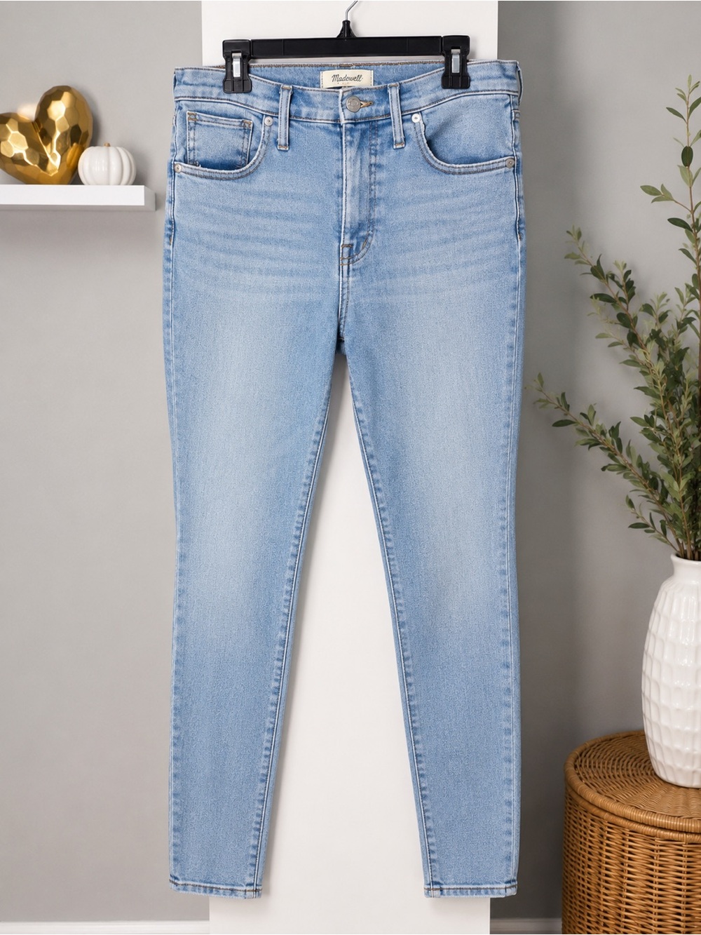 Madewell 10” High-Rise Skinny Jeans Light Wash Size 29
